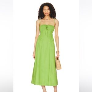 Fifi Midi Dress in Kelly Green